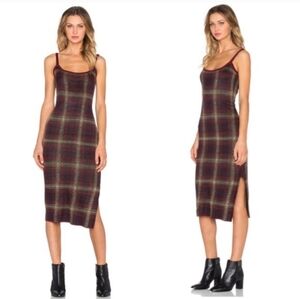 UNIF 'Nevermind' Sleeveless Plaid Dress Women Size S – Midi 90s Grunge